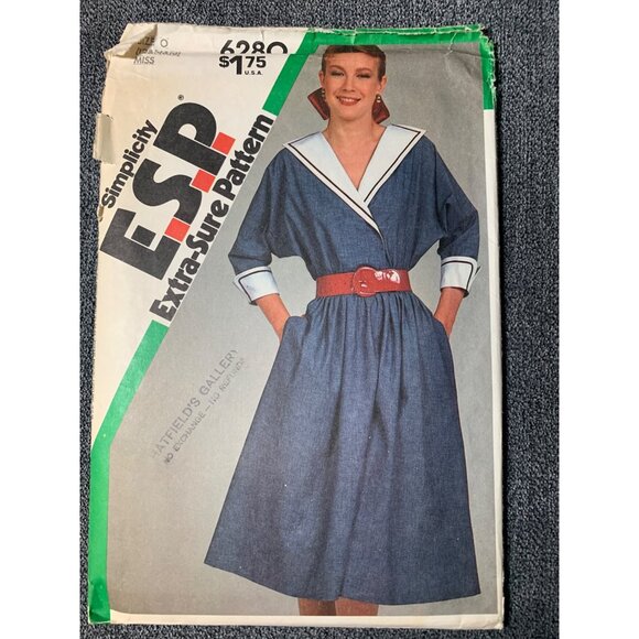 Simplicity Misses Dress Sewing Pattern sz 12 - 16 6280 - uncut - Picture 11 of 11